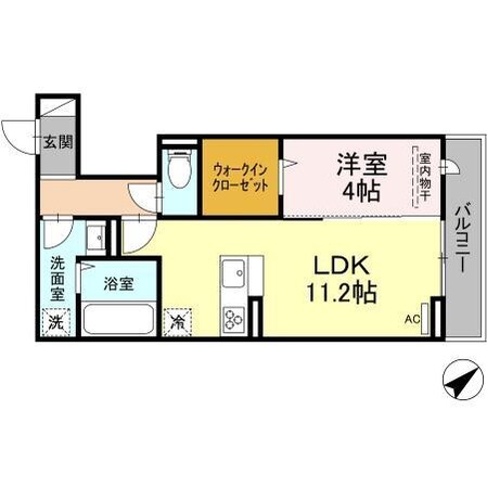 D-room沖野上Ⅱの物件間取画像